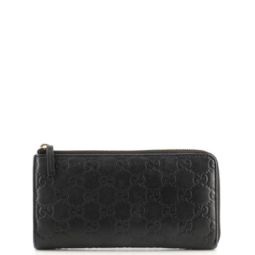 Gucci Signature Zip Around Wallet Guccissima Leather