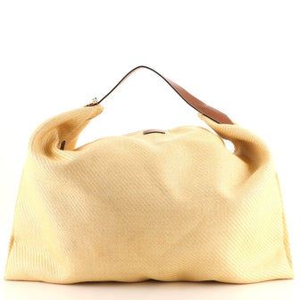 Jimmy Choo Aana Hobo Raffia with Leather