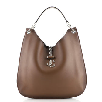 Jimmy Choo Varenne Hobo Leather Medium