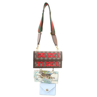 Gucci Tiger Shoulder Bag Set Mixed Media