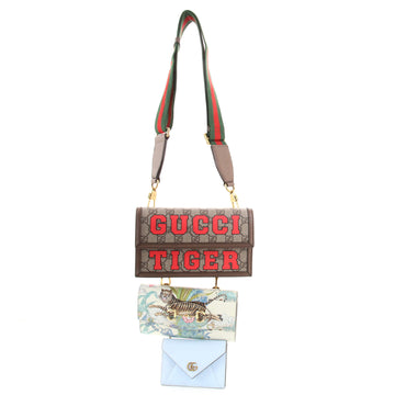 Gucci Tiger Shoulder Bag Set Mixed Media