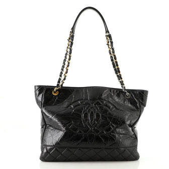 Chanel Timeless CC Chain Shopping Tote Glazed Calfskin Medium