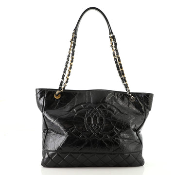 Chanel Timeless CC Chain Shopping Tote Glazed Calfskin Medium
