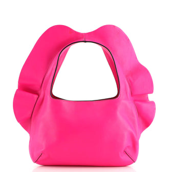 Valentino Atelier 04 Rouches Edition Hobo Leather Small