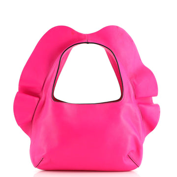 Valentino Atelier 04 Rouches Edition Hobo Leather Small