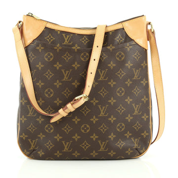 Louis Vuitton Odeon Handbag Monogram Canvas MM Brown
