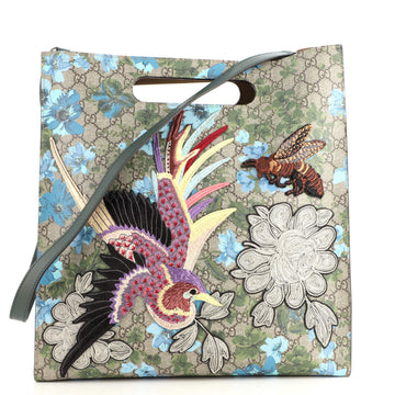 Gucci XL Tote Embroidered Printed GG Coated Canvas Medium