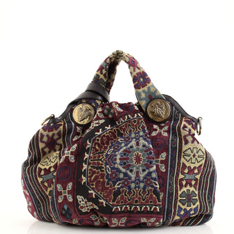 Gucci Hysteria Convertible Top Handle Bag Tapestry Medium