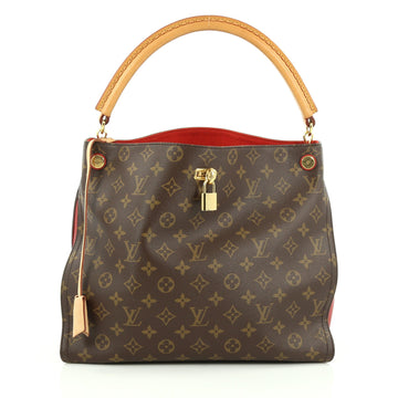 Louis Vuitton Gaia Handbag Monogram Canvas Brown