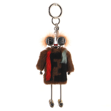 Fendi Teen Witches Bag Charm Fur with Metal