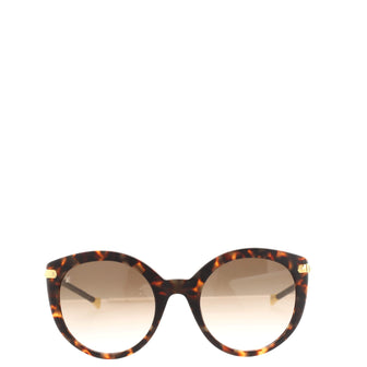 Louis Vuitton Charlotte Cat Eye Sunglasses Acetate with Monogram Canvas and Metal
