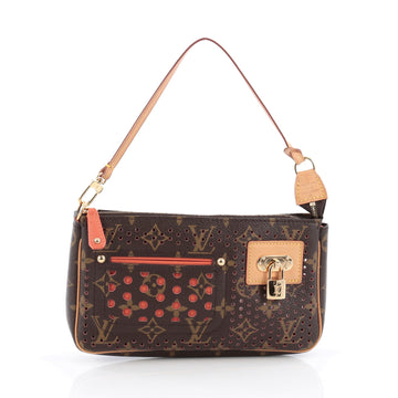 Louis Vuitton Pochette Accessoires Perforated Monogram brown