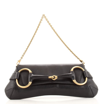 Gucci Horsebit Chain Clutch Leather Large