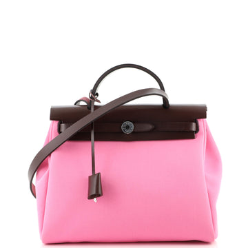 Hermes Herbag Zip Leather and Toile 31