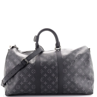Louis Vuitton Keepall Bandouliere Bag Monogram Eclipse Canvas 45