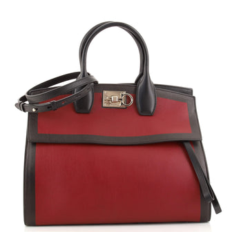 Salvatore Ferragamo Studio Satchel Leather Medium