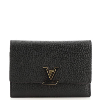 Louis Vuitton Capucines Compact Wallet Leather