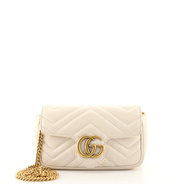 Gucci GG Marmont Flap Bag Matelasse Leather Super Mini