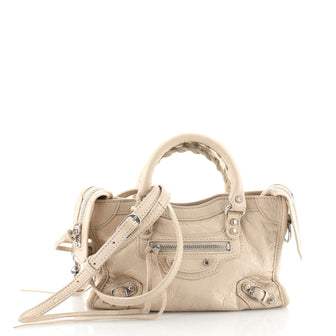 Balenciaga City Classic Studs Bag Leather Nano