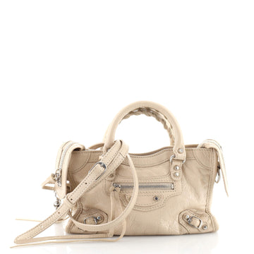 Balenciaga City Classic Studs Bag Leather Nano
