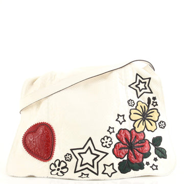 Gucci Tattoo Heart Tribeca Messenger Bag Python