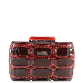 Gucci Aristographic Clutch Glitter Plexiglass
