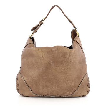 Gucci Charlotte Hobo Leather Large Brown