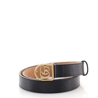 Gucci Framed GG Round Buckle Belt Leather Medium