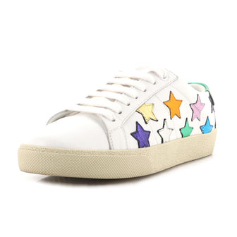 Saint Laurent Women's Low-Top Sneakers Embellished Leather