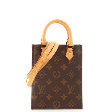 Louis Vuitton Petit Sac Plat Bag Monogram Canvas