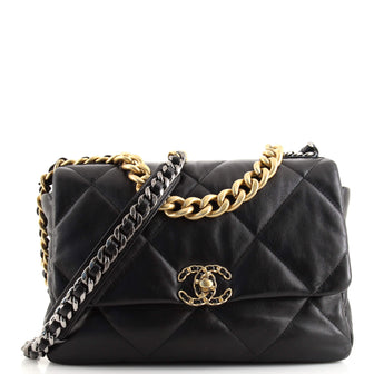 Chanel 19 Flap Bag Quilted Lambskin Large