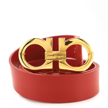 Salvatore Ferragamo Gancini Belt Leather Wide