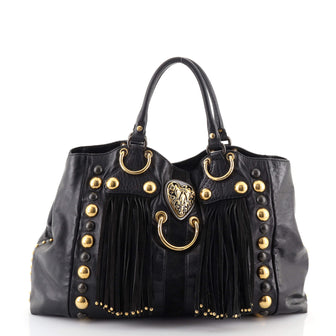 Gucci Fringe Babouska Tote Guccissima Leather Medium