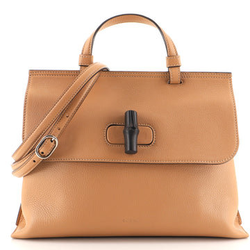 Gucci Bamboo Daily Top Handle Bag Leather Medium