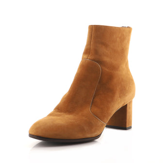 Louis Vuitton Women's Heeled Ankle Boots Suede