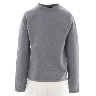 Louis Vuitton Men's Reflective Logo Scuba Style Sweater Cotton Blend