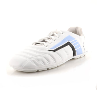 Prada Men's Rev Low-Top Sneakers Printed Leather