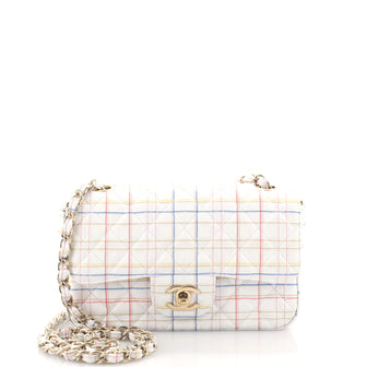 Chanel Classic Single Flap Bag Quilted Printed Calfskin Mini