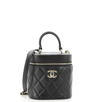 Chanel Trendy CC Top Handle Vanity Case Quilted Lambskin Small