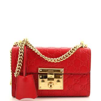 Gucci Padlock Shoulder Bag Guccissima Leather Small