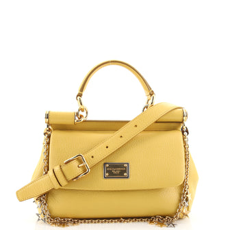 Dolce & Gabbana Miss Sicily Chain Belt Bag Leather Mini