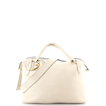 Gucci Twill Satchel Leather