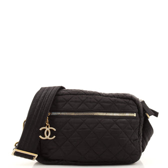 Chanel Paris-Hamburg Camera Bag Quilted Satin Small