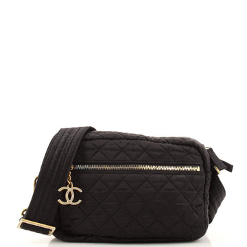 Chanel Paris-Hamburg Camera Bag Quilted Satin Small