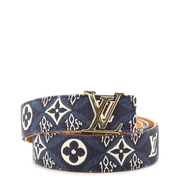 Louis Vuitton LV Initiales Belt Limited Edition Since 1854 Monogram Jacquard and Leather