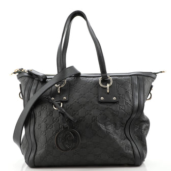 Gucci Charm Tote Guccissima Leather Large