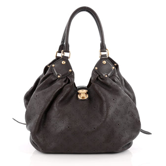 Louis Vuitton XL Hobo Mahina Leather Brown
