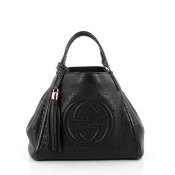 Gucci Soho Convertible Shoulder Bag Leather Small Black