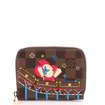 Louis Vuitton Zippy Coin Purse Limited Edition Vivienne Xmas Damier