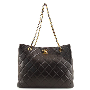Chanel Classic CC Shopping Tote Quilted Caviar Large